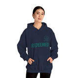 Redeemed Hoodie — Christian Faith Pullover with 'Redeemed' Script