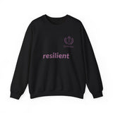 resilient Crewneck Sweatshirt — Minimal White Graphic Pullover