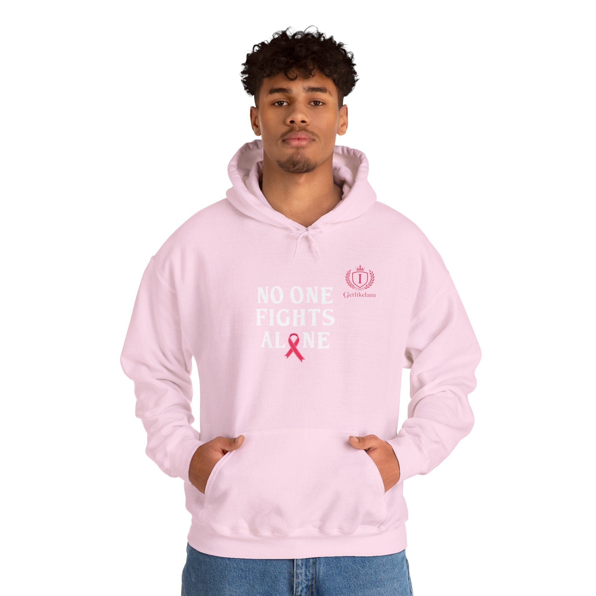 Cancer Awareness Hoodie — "No One Fights Alone" Support Hoodie