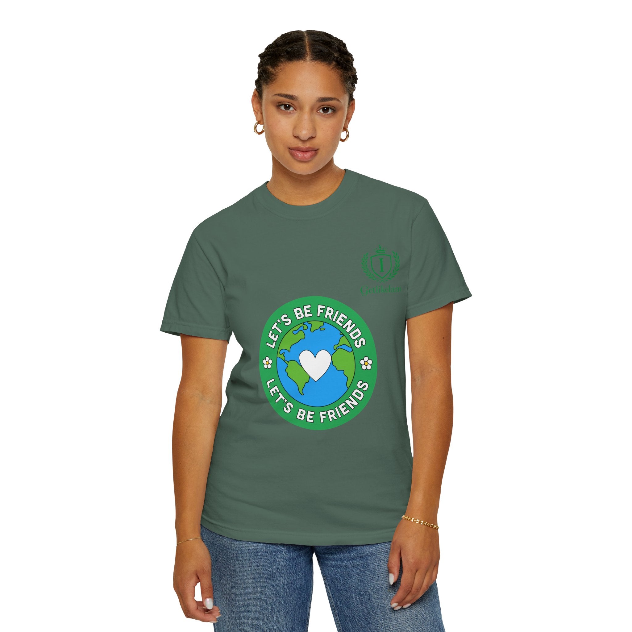 Let's Be Friends Earth Graphic T-Shirt