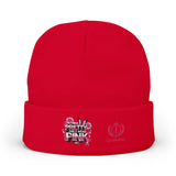 Embroidered Knit Beanie — "Pretty Girls Wear Pink" Unisex Beanie