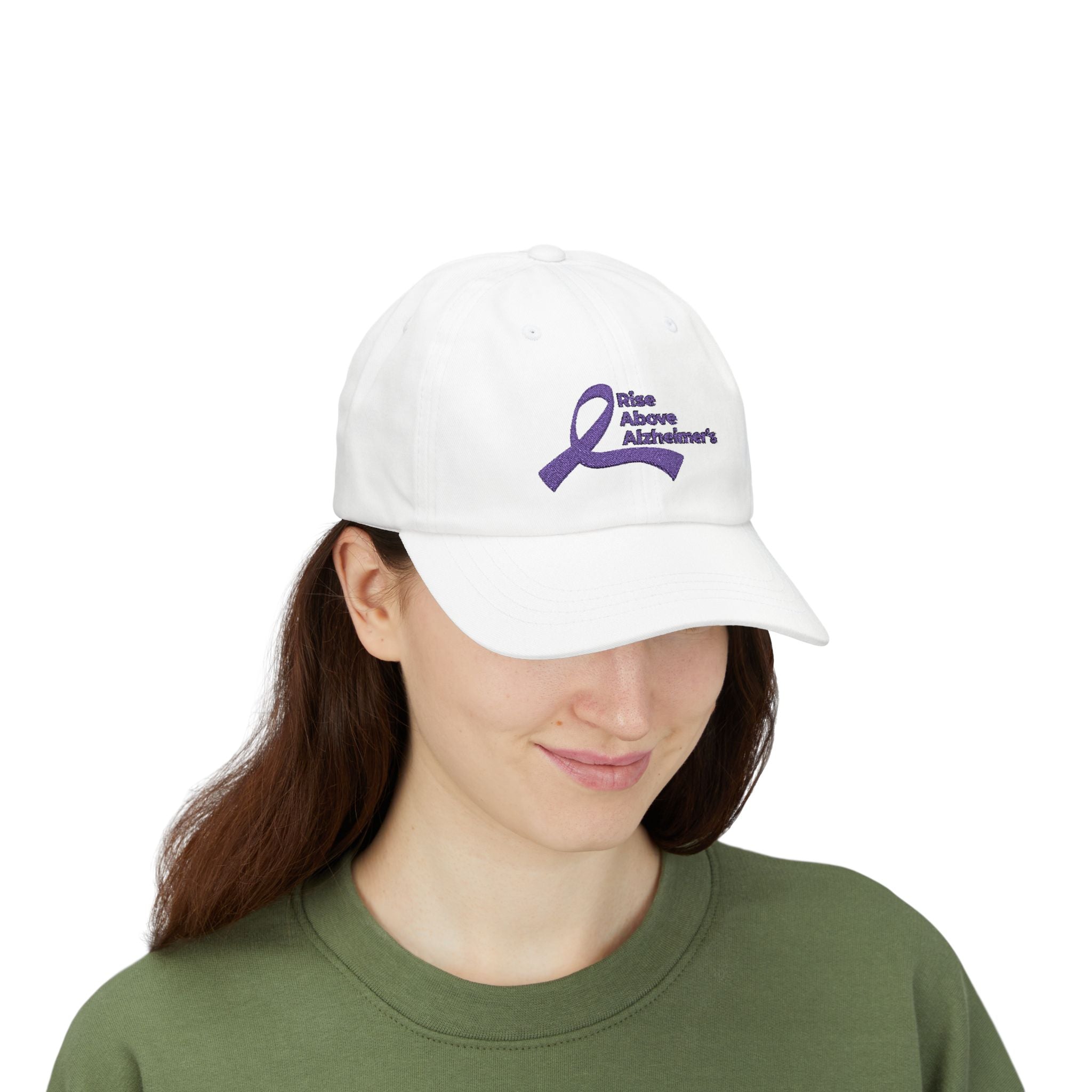 Dad Cap — Rise Above Alzheimer's Purple Ribbon Awareness Hat