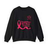 Cancer Awareness Crewneck - "Together We Beat Cancer" Sweatshirt
