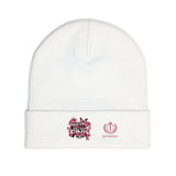 Embroidered Knit Beanie — "Pretty Girls Wear Pink" Unisex Beanie