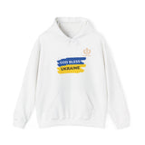 God Bless Ukraine Hoodie — Ukrainian Flag Map Support Sweatshirt