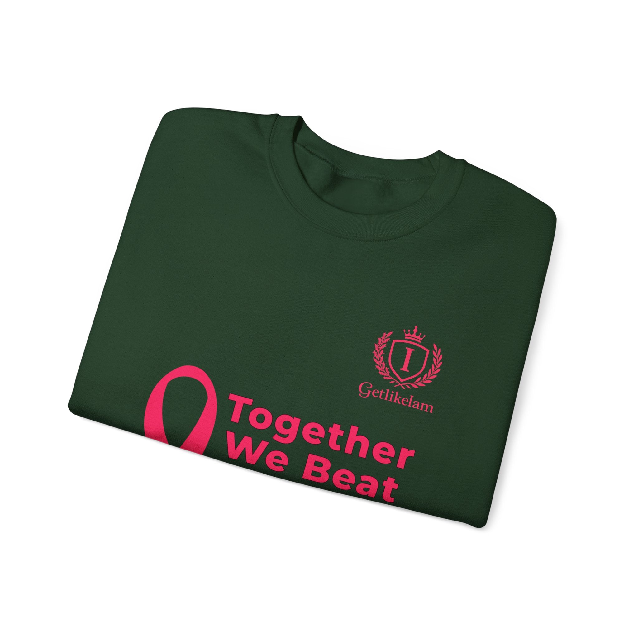 Cancer Awareness Crewneck - "Together We Beat Cancer" Sweatshirt