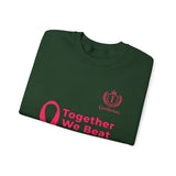Cancer Awareness Crewneck - "Together We Beat Cancer" Sweatshirt