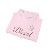 Blessed Script Hoodie — Minimal Faith Christian Sweatshirt