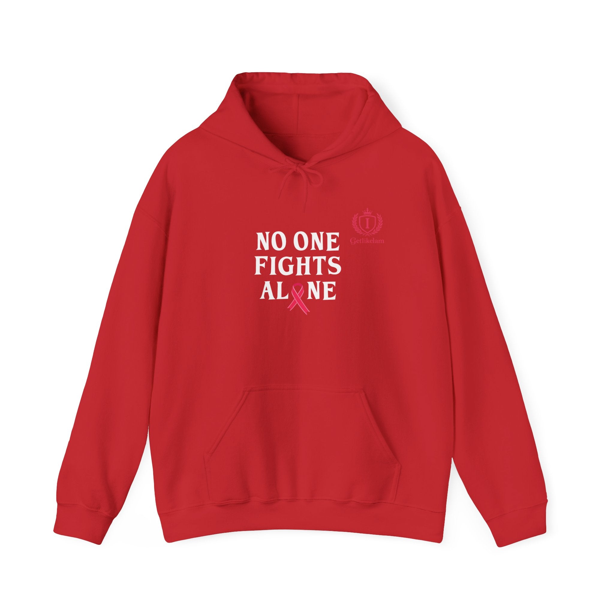 Cancer Awareness Hoodie — "No One Fights Alone" Support Hoodie