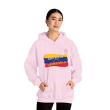 God Bless Venezuela Hoodie — Venezuelan Flag Brushstroke Pullover