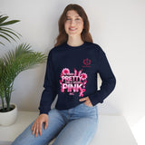 Pink Butterfly 'Pretty Girls Wear Pink' Crewneck Sweatshirt
