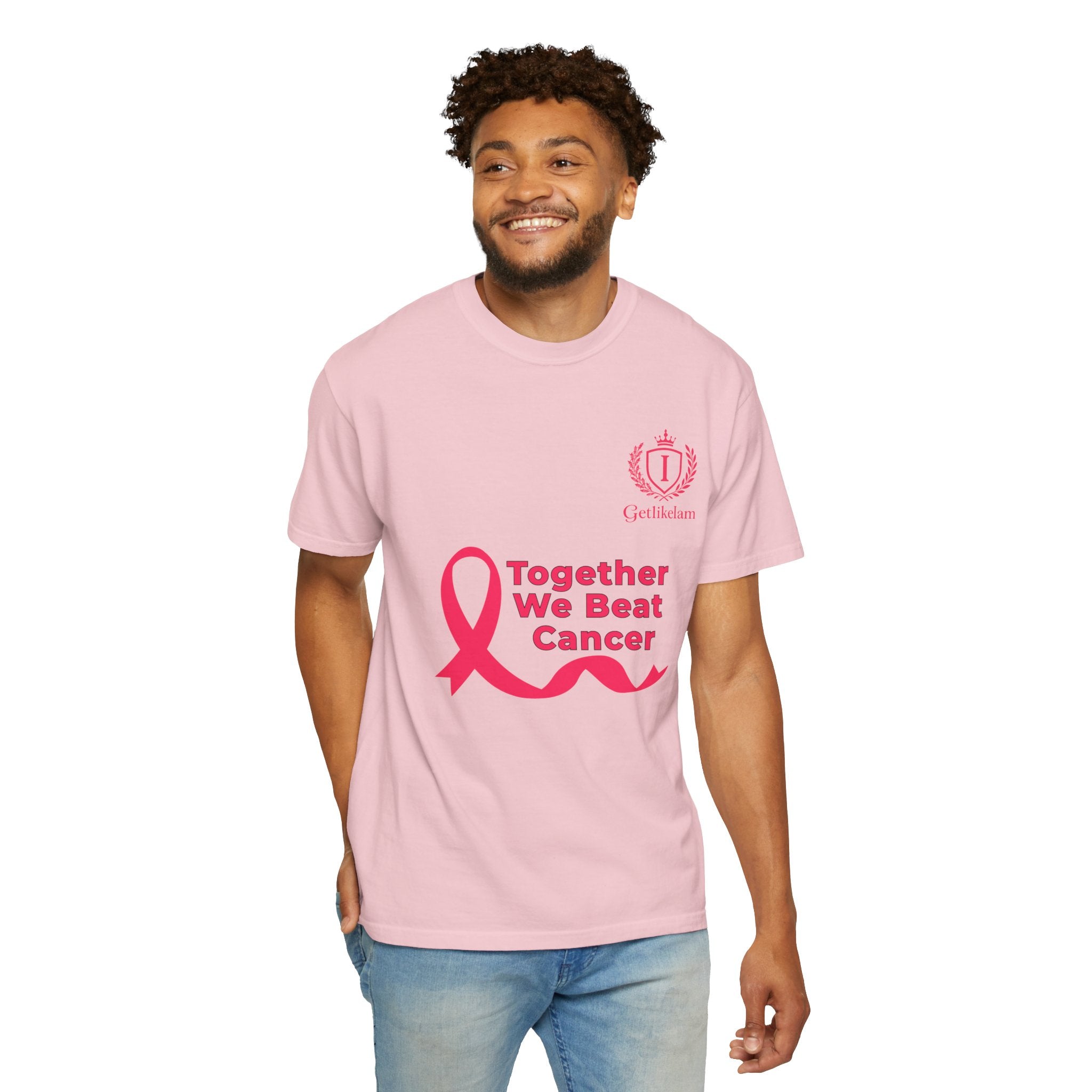 Together We Beat Cancer T-Shirt — Cancer Awareness Ribbon Tee