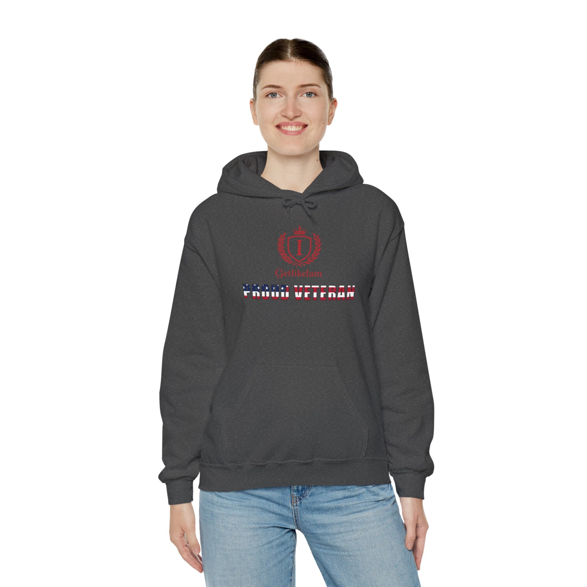 Unisex Hoodie – Patriotic Military Tribute Sweatshirt for Veterans & USA Pride