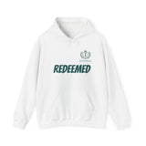 Redeemed Hoodie — Christian Faith Pullover with 'Redeemed' Script