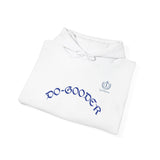 Do-Gooder Hoodie — Minimal White Philanthropy Sweatshirt