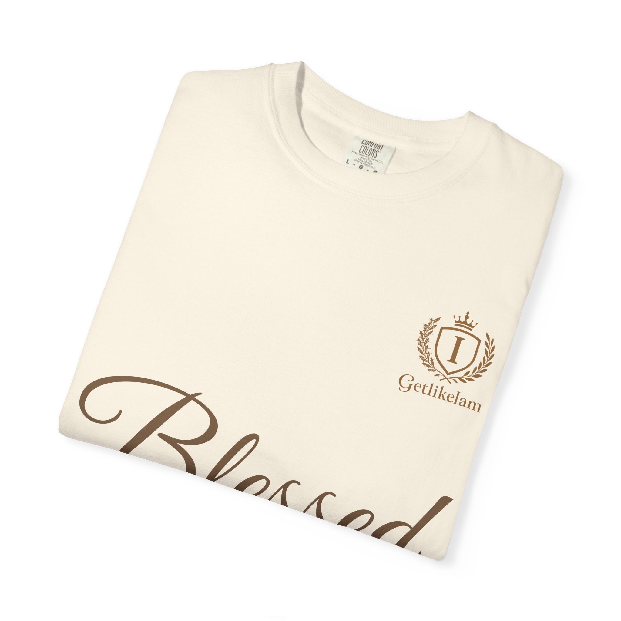Blessed Script T-Shirt — Inspirational Faith Graphic Tee