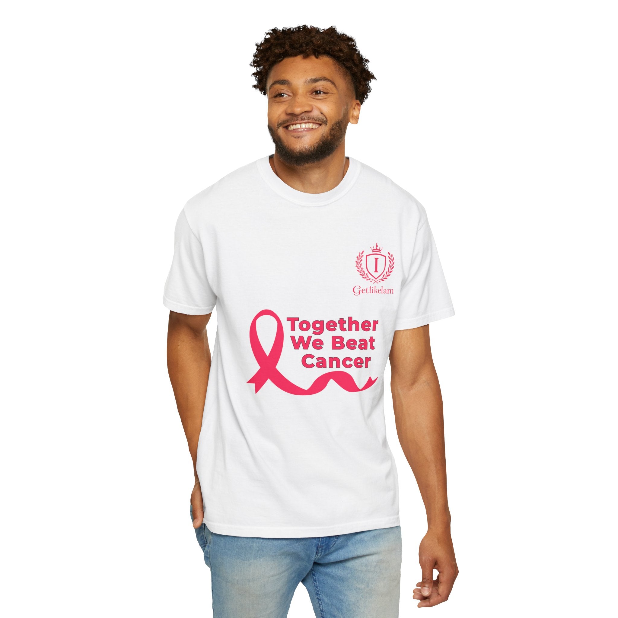 Together We Beat Cancer T-Shirt — Cancer Awareness Ribbon Tee