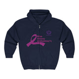 Alzheimer’s Awareness Zip Hoodie — “Raise Above Alzheimer’s”