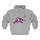 Alzheimer’s Awareness Zip Hoodie — “Raise Above Alzheimer’s”
