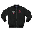 No One Fights Alone Bomber Jacket — Cancer Awareness Men's Jacket
