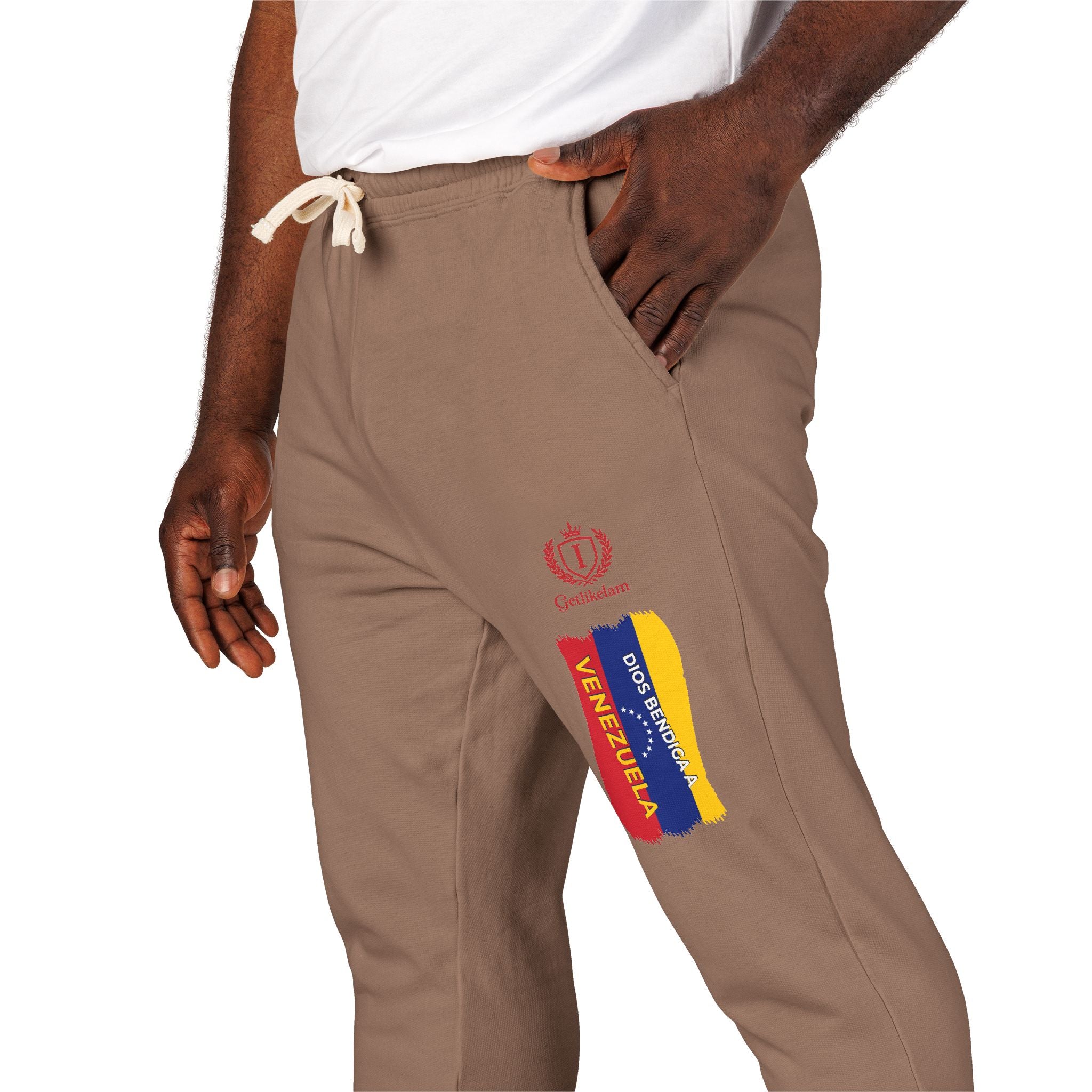 Colombian Flag Crown Sweatpants — Casual Fleece Joggers