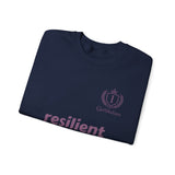 resilient Crewneck Sweatshirt — Minimal White Graphic Pullover