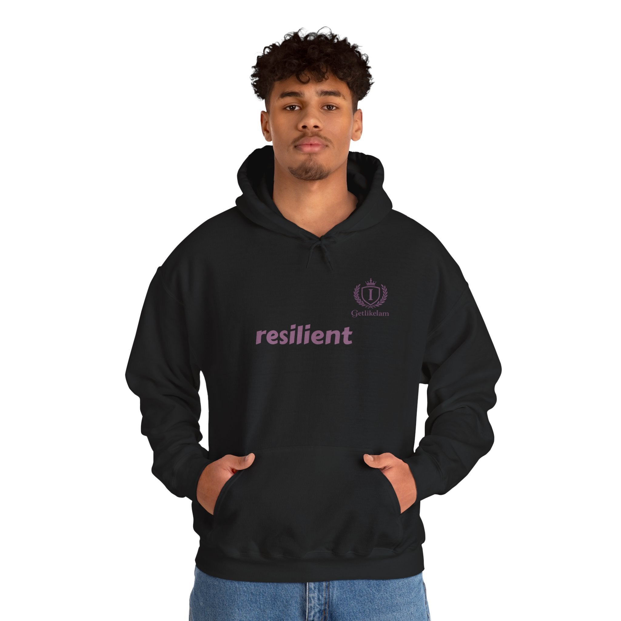 Hoodie — resilient Minimalist White Graphic Hoodie