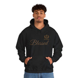 Blessed Script Hoodie — Minimal Faith Christian Sweatshirt