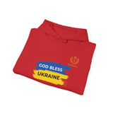God Bless Ukraine Hoodie — Ukrainian Flag Map Support Sweatshirt