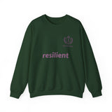 resilient Crewneck Sweatshirt — Minimal White Graphic Pullover