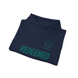 Redeemed Hoodie — Christian Faith Pullover with 'Redeemed' Script
