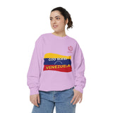 God Bless Venezuela Sweatshirt — Venezuelan Flag Brushstroke Crewneck