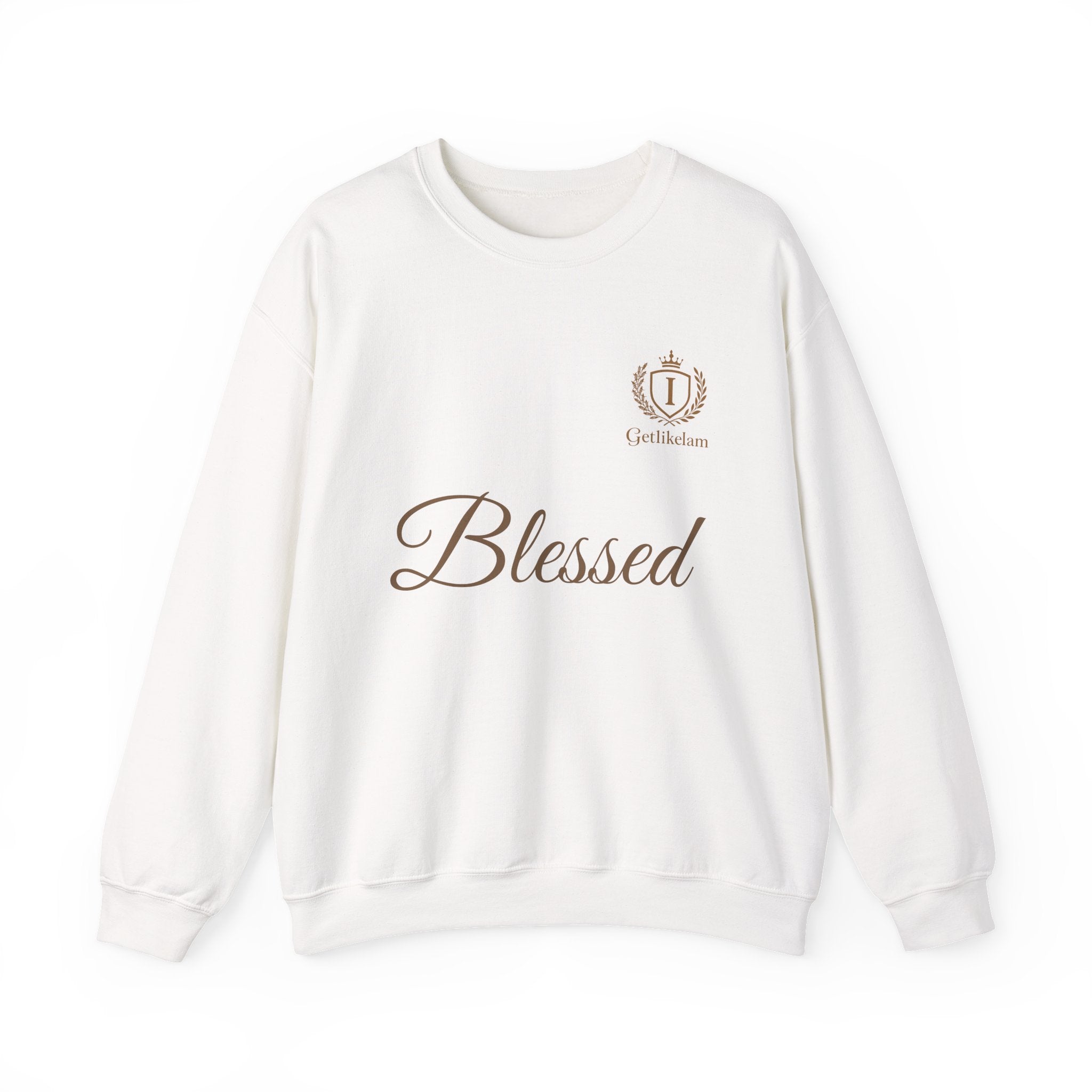 Blessed Crewneck Sweatshirt — Minimal Christian Faith Pullover