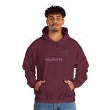 Hoodie — resilient Minimalist White Graphic Hoodie