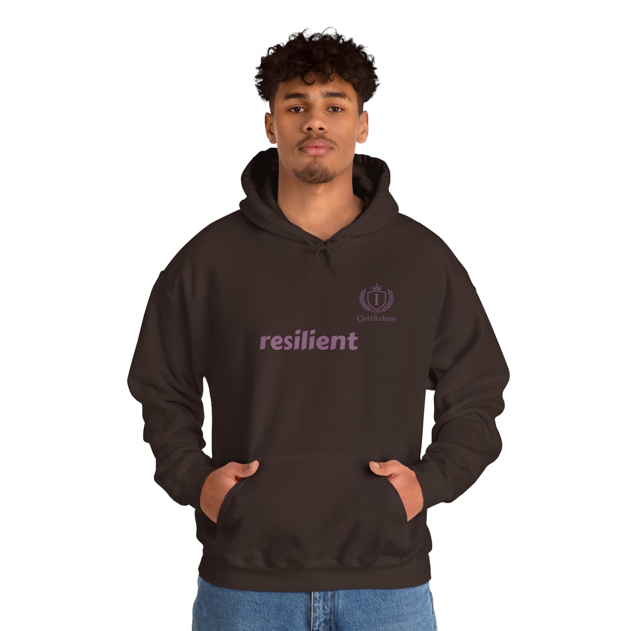 Hoodie — resilient Minimalist White Graphic Hoodie
