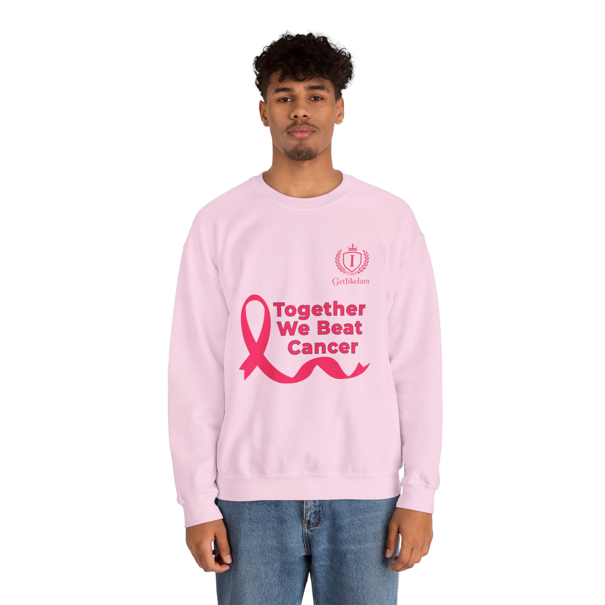 Cancer Awareness Crewneck - "Together We Beat Cancer" Sweatshirt