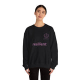 resilient Crewneck Sweatshirt — Minimal White Graphic Pullover