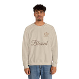 Blessed Crewneck Sweatshirt — Minimal Christian Faith Pullover