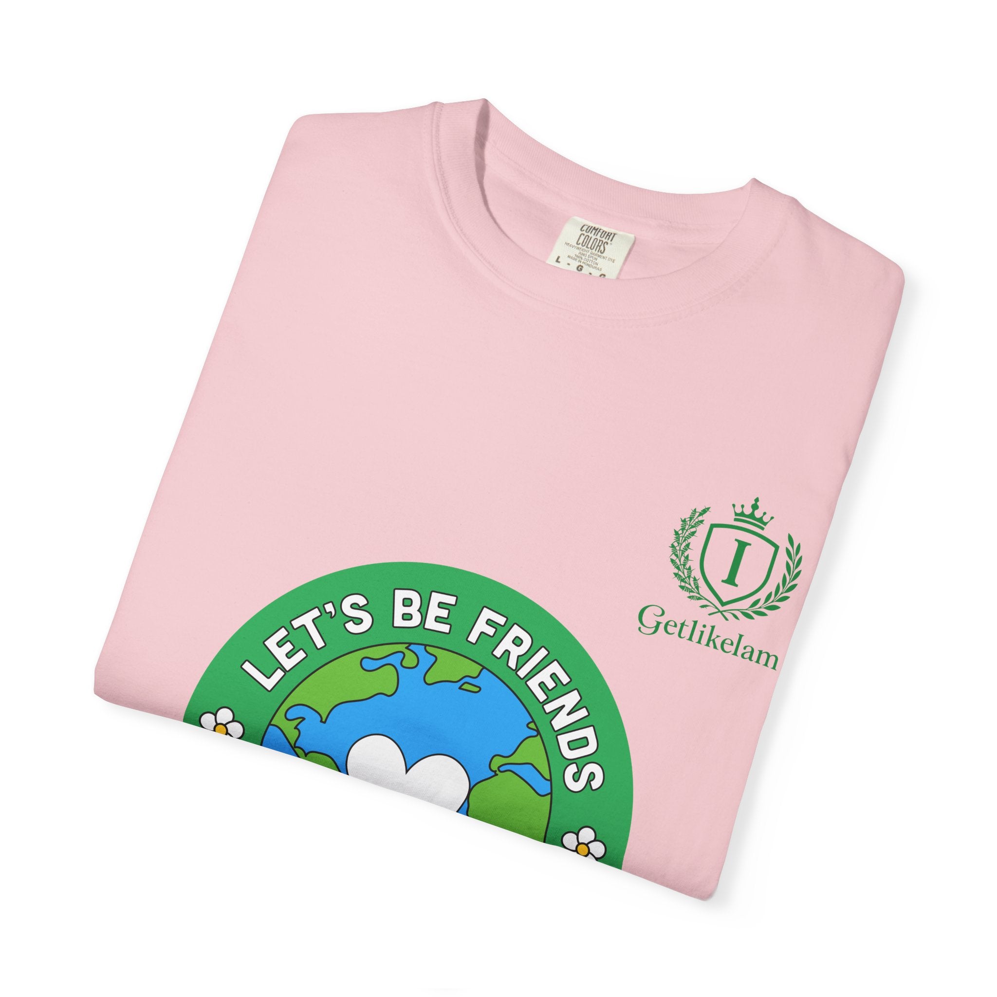 Let's Be Friends Earth Graphic T-Shirt