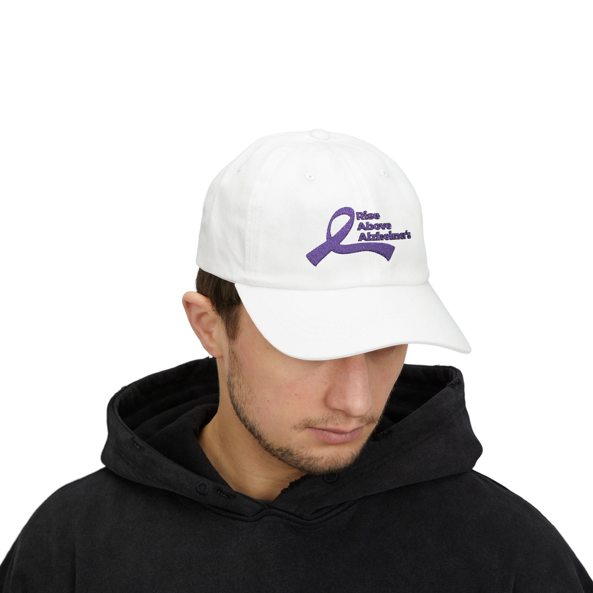 Dad Cap — Rise Above Alzheimer's Purple Ribbon Awareness Hat