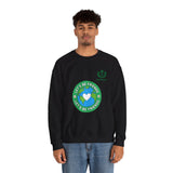 Friendship Earth Crewneck Sweatshirt — "Let's Be Friends" Graphic