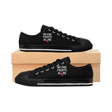 No One Fights Alone Canvas Sneakers — Men’s Cancer Awareness Shoes