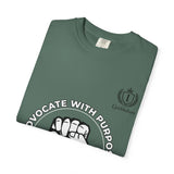 Advocate With Purpose T-Shirt — Raised Fist Social Justice Tee
