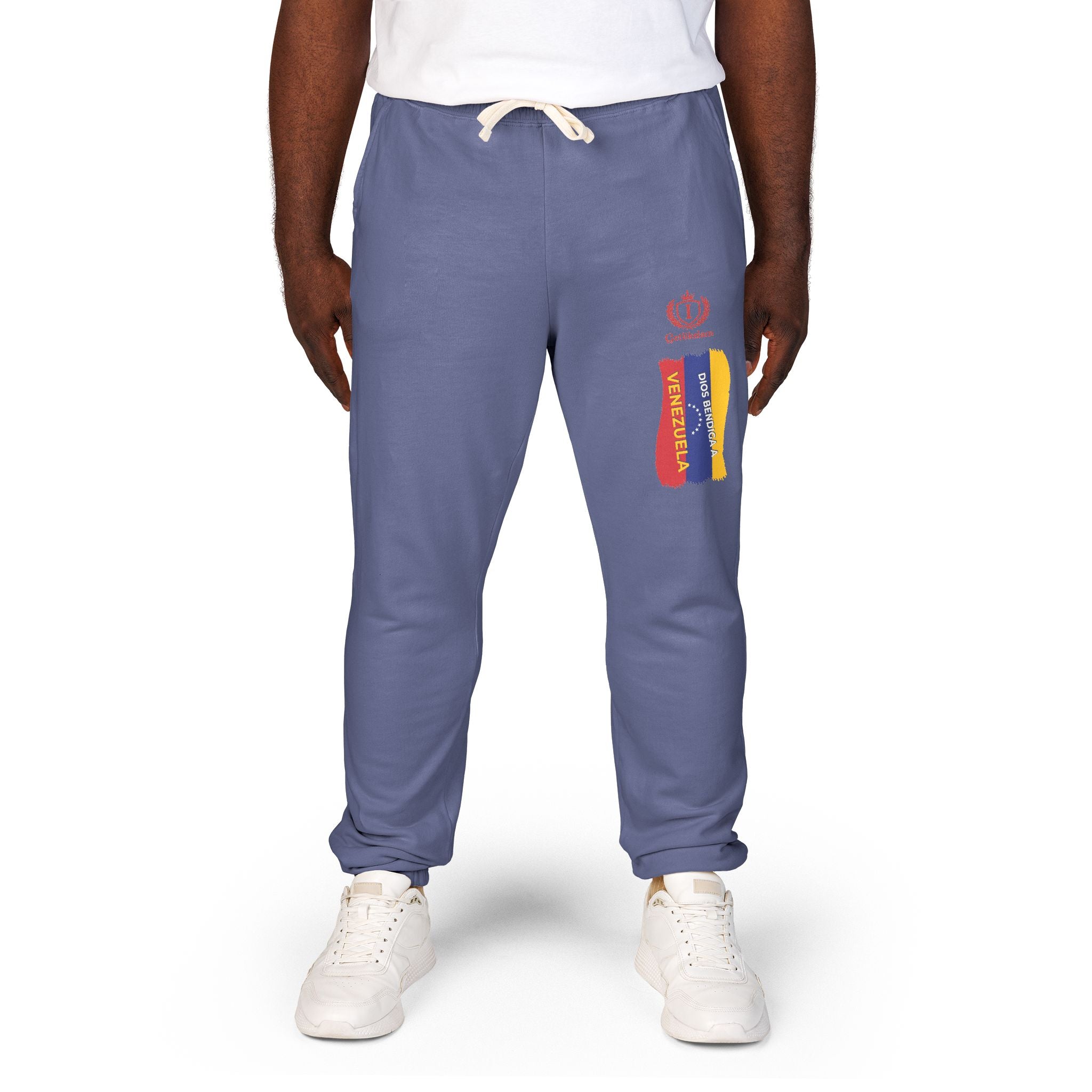Colombian Flag Crown Sweatpants — Casual Fleece Joggers