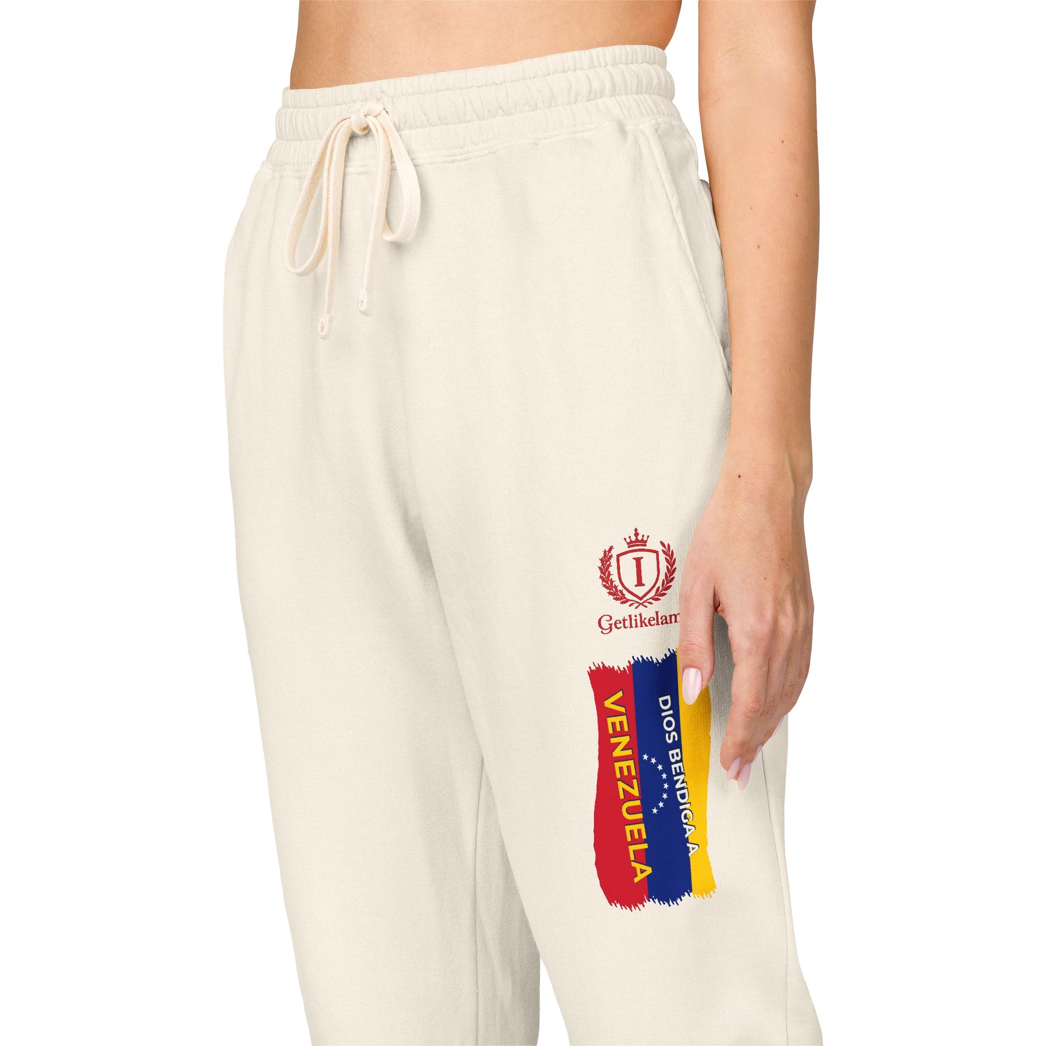 Colombian Flag Crown Sweatpants — Casual Fleece Joggers