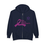 Alzheimer’s Awareness Zip Hoodie — “Raise Above Alzheimer’s”