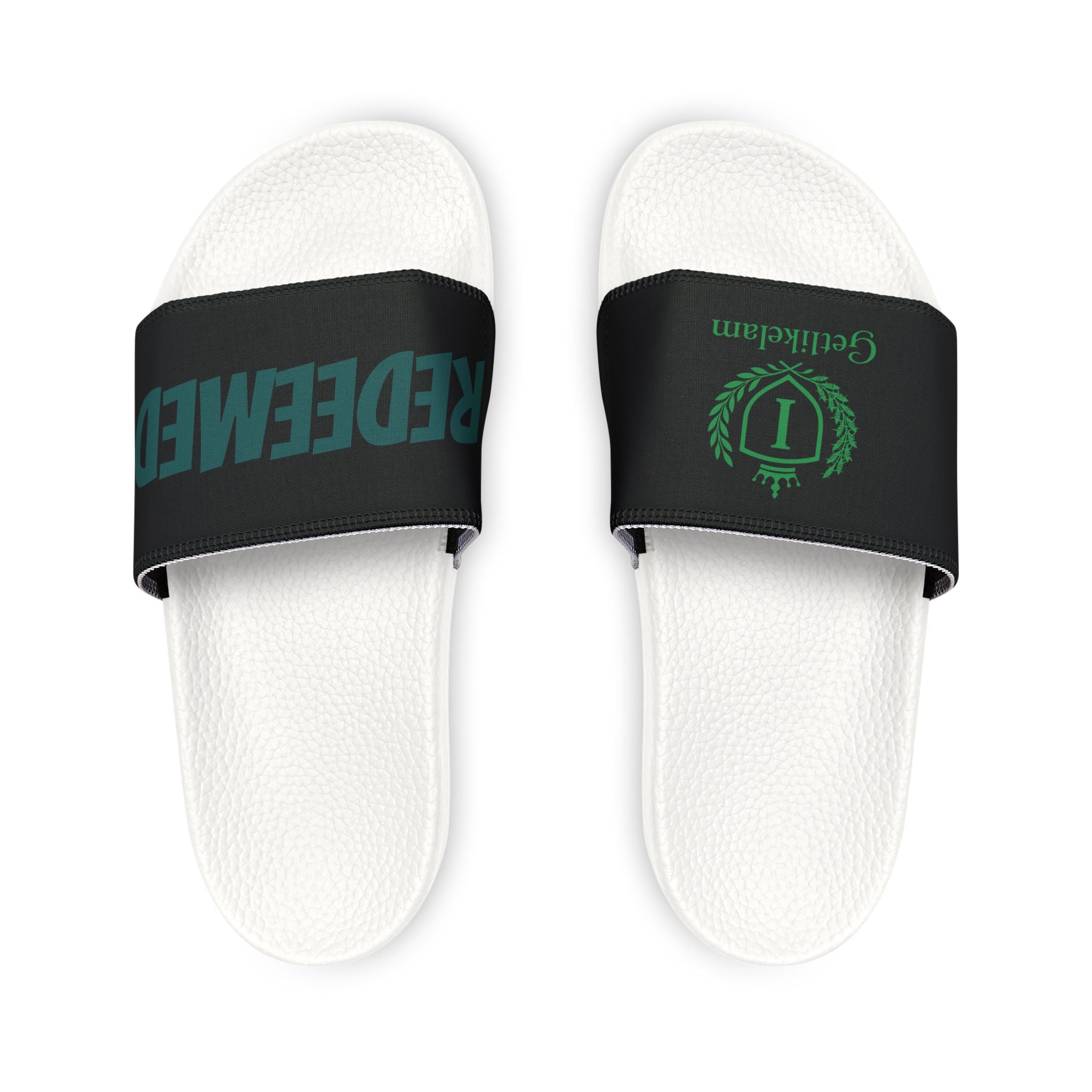 Men's Slide Sandals — Removable Strap Athletic Pool & Casual Beach Slides