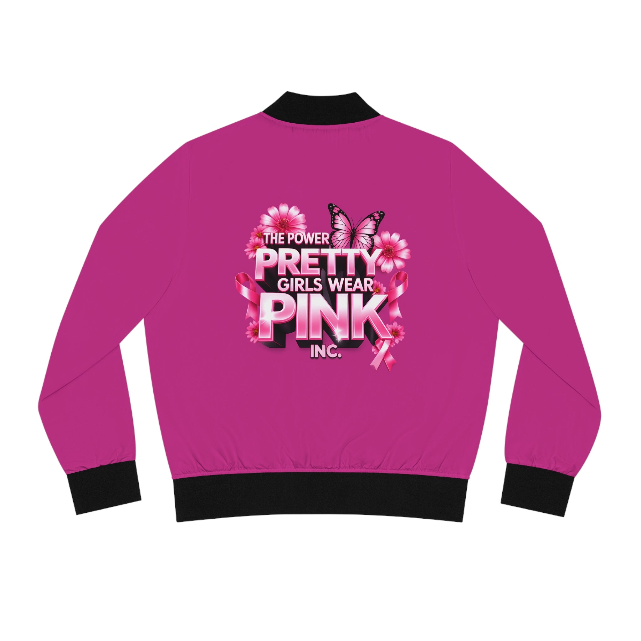 Bomber Jacket – "Pretty Girls Wear Pink" Women's Jacket