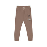 Embroidered Crest Sweatpants — Garment-Dyed Fleece Joggers