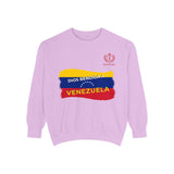 Dios Bendiga a Venezuela Sweatshirt — Venezuelan Flag Brushstroke Crewneck